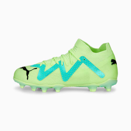 FUTURE Pro FG/AG Football Boots Youth, Fast Yellow-PUMA Black-Electric Peppermint, small-DFA