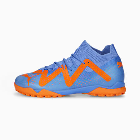 Młodzieżowe buty piłkarskie FUTURE Match TT, średnia wysokość, Blue Glimmer-PUMA White-Ultra Orange, small