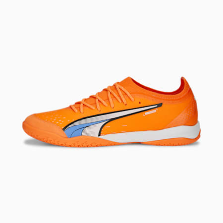 ULTRA ULTIMATE COURT IT Football Boots, Ultra Orange-PUMA White-Blue Glimmer, small-AUS
