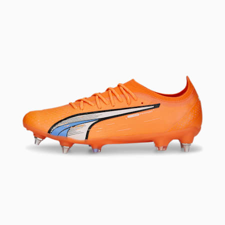 Korki piłkarskie ULTRA ULTIMATE MxSG dla dorosłych, Ultra Orange-PUMA White-Blue Glimmer, small