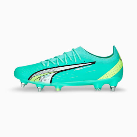 ULTRA ULTIMATE MxSG Football Boots Adults, Electric Peppermint-PUMA White-Fast Yellow, small