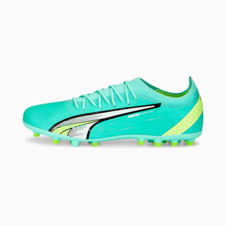 ULTRA ULTIMATE MG Football Cleats Men, Electric Peppermint-PUMA White-Fast Yellow, small-DFA
