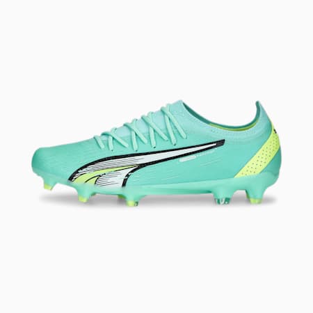 ULTRA ULTIMATE FG/AG Women's Football Boots, Electric Peppermint-PUMA White-Fast Yellow, small-AUS