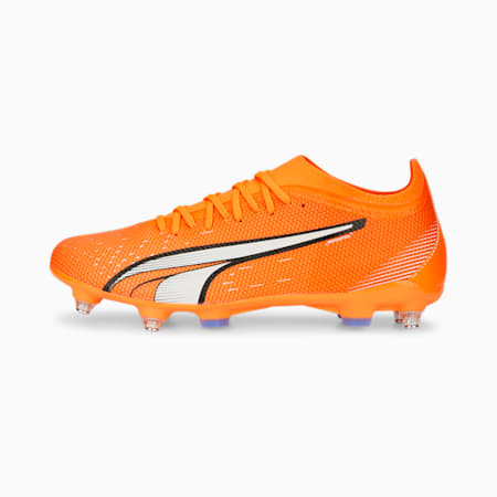 Męskie buty piłkarskie ULTRA Match MxSG, Ultra Orange-PUMA White-Blue Glimmer, small