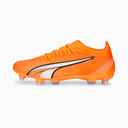 ULTRA Match MxSG Footballschuhe für Männer, Ultra Orange-PUMA White-Blue Glimmer, small