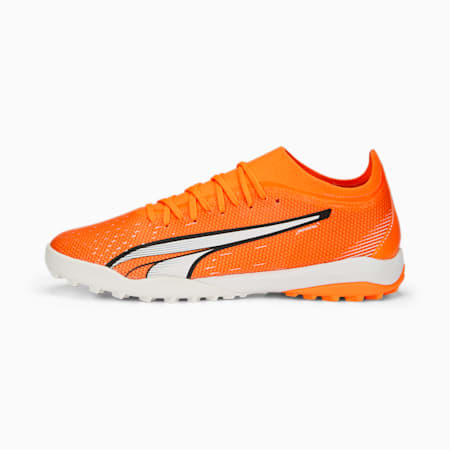 حذاء كرة القدم للرجال Ultra Match TT, Ultra Orange-PUMA White-Blue Glimmer, small-DFA