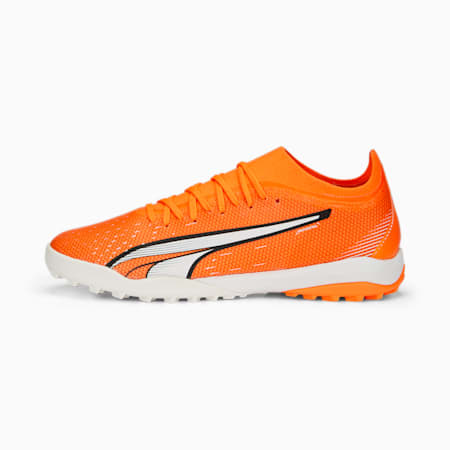 Scarpe da calcio ULTRA Match TT da uomo, Ultra Orange-PUMA White-Blue Glimmer, small