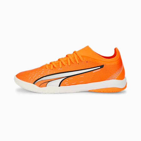 حذاء كرة القدم للرجال ULTRA Match IT, Ultra Orange-PUMA White-Blue Glimmer, small-DFA