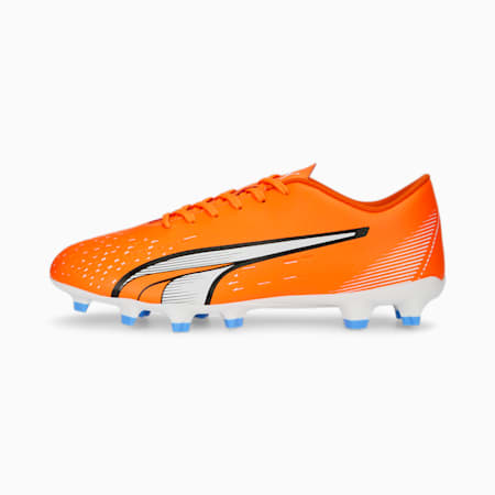 حذاء كرة قدم للرجال ULTRA PLAY FG/AG, Ultra Orange-PUMA White-Blue Glimmer, small-DFA