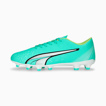 Sepatu Bot Sepak Bola Pria ULTRA Play FG/AG, Electric Peppermint-PUMA White-Fast Yellow, small-IDN