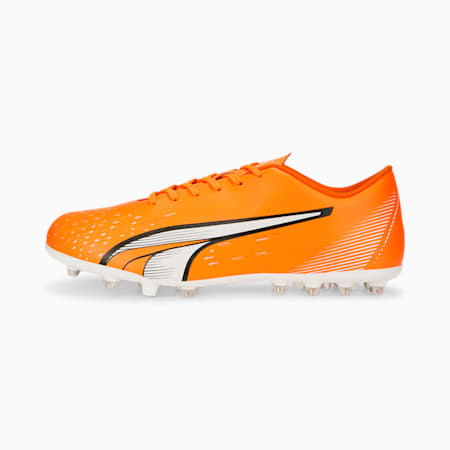 ULTRA Play MG Football Boots Men, Ultra Orange-PUMA White-Blue Glimmer, small-DFA