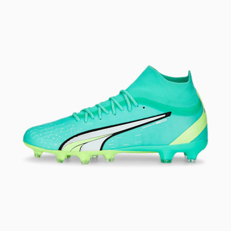 Chaussures de football ULTRA Pro, Electric Peppermint-PUMA White-Fast Yellow, small-DFA