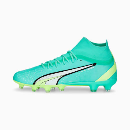 ULTRA Pro FG/AG Football Boots Men, Electric Peppermint-PUMA White-Fast Yellow, small-DFA