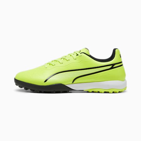 KING MATCH TT Football Boots, Electric Lime-PUMA Black, small