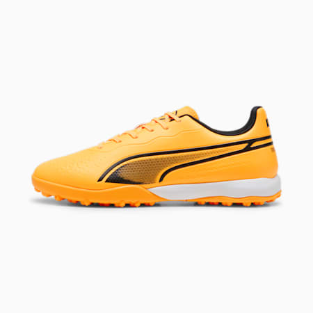 Chaussures de football KING MATCH TT, Sun Stream-PUMA Black-Sunset Glow, small