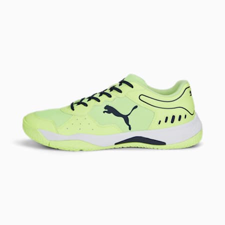 Solarsmash RCT Unisex Indoor Sports Shoes, Fast Yellow-PUMA Navy-PUMA White, small-IND