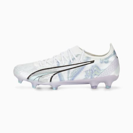 Chaussures de football ULTRA ULTIMATE Brilliance FG/AG Femme, PUMA White-PUMA Black-Spring Lavender-Minty Burst, small