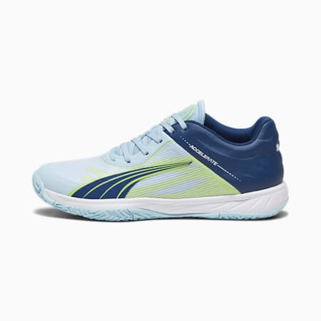 Accelerate Turbo Indoor Sports Shoes, Silver Sky-Persian Blue-PUMA White, small