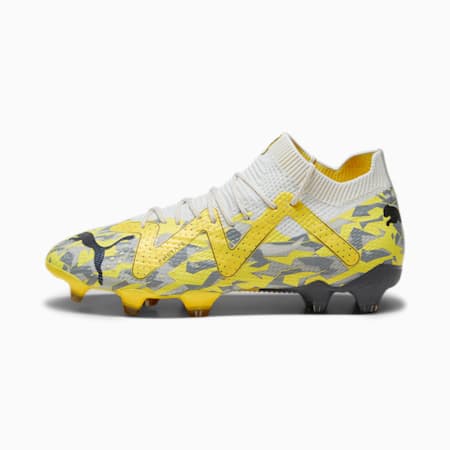 FUTURE ULTIMATE FG/AG Women's Football Boots, Sedate Gray-Asphalt-Yellow Blaze, small-AUS