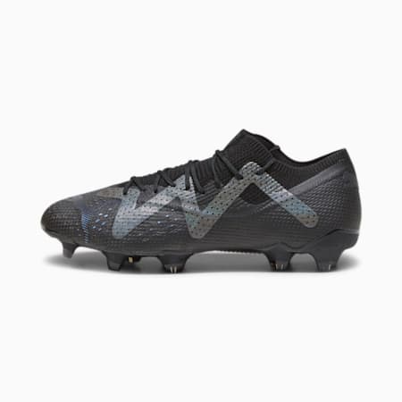 รองเท้าฟุตบอลบูทต่ำ FUTURE ULTIMATE FG/AG, PUMA Black-Asphalt
