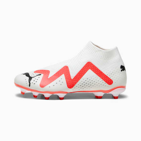 FUTURE MATCH+ LL FG/AG Men's Football Boots, PUMA White-PUMA Black-Fire Orchid, small-THA