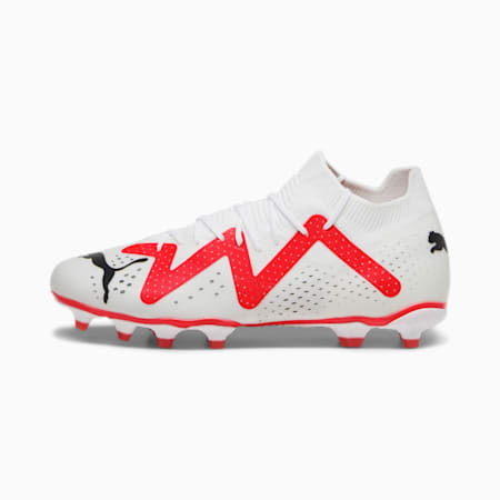 Sepatu Sepak Bola Pria FUTURE MATCH FG/AG, PUMA White-PUMA Black-Fire Orchid, small-IDN