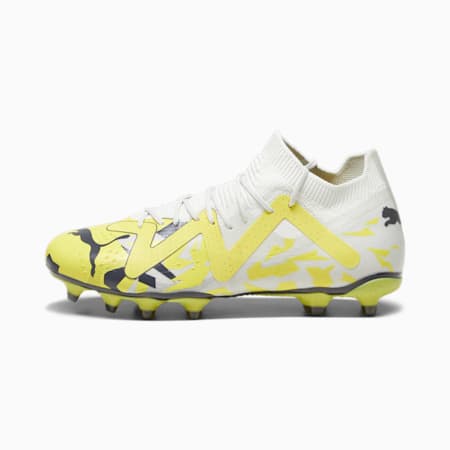 รองเท้าฟุตบอลผู้ชาย FUTURE MATCH FG/AG, Sedate Gray-Asphalt-Yellow Blaze, small-THA