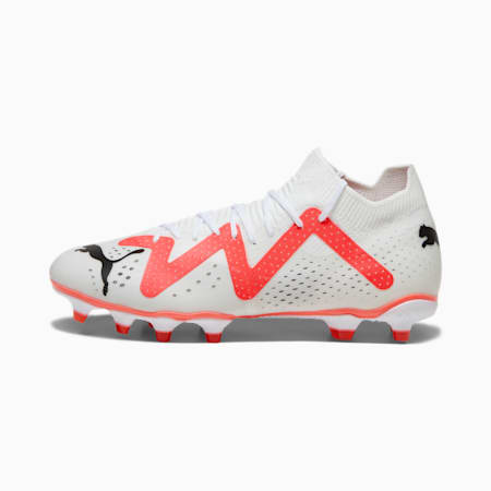 Puma black and white football boots discount