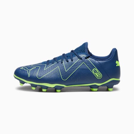 FUTURE PLAY FG/AG Men's Football Boots, Persian Blue-Pro Green, small-AUS