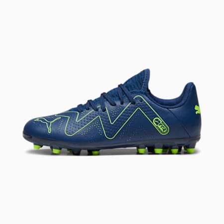 FUTURE PLAY MG Youth Football Boots, Persian Blue-Pro Green, small