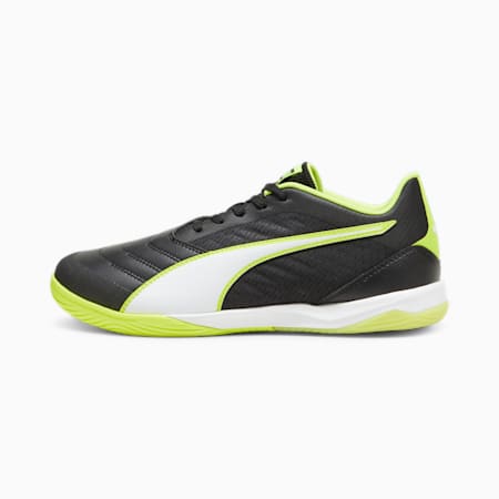 รองเท้าฟุตซอล IBERO IV, PUMA Black-PUMA White-Electric Lime, small-THA