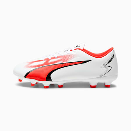 ULTRA PLAY FG/AG Men's Football Boots, PUMA White-PUMA Black-Fire Orchid, small-AUS