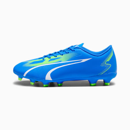 Męskie buty piłkarskie ULTRA PLAY FG/AG, Ultra Blue-PUMA White-Pro Green, small