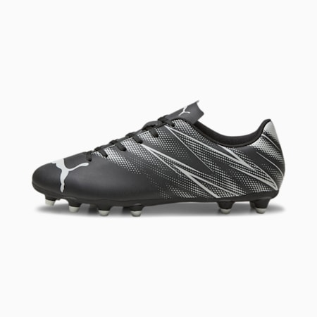 ATTACANTO FG/AG Football Boots, PUMA Black-Silver Mist, small-THA
