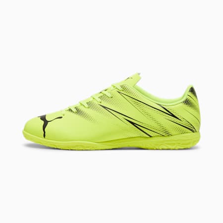 ATTACANTO IT Football Boots, Electric Lime-PUMA Black, small-SEA