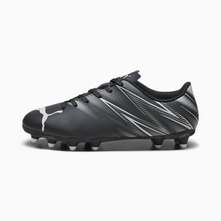 ATTACANTO FG/AG Football Boots - Youth 8-16 years, PUMA Black-Silver Mist, small-NZL
