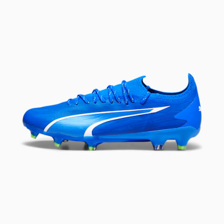 Scarpe da calcio ULTRA ULTIMATE FG/AG da donna, Ultra Blue-PUMA White-Pro Green, small