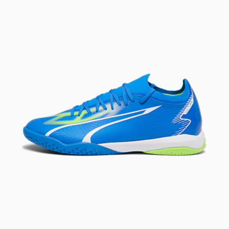 ULTRA MATCH Indoor Trainer Men's Soccer Cleats, Ultra Blue-PUMA White-Pro Green, small