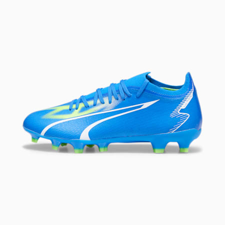 Damskie buty piłkarskie ULTRA MATCH FG/AG, Ultra Blue-PUMA White-Pro Green, small