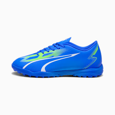 Botas de fútbol ULTRA PLAY TT para hombre, Ultra Blue-PUMA White-Pro Green, small