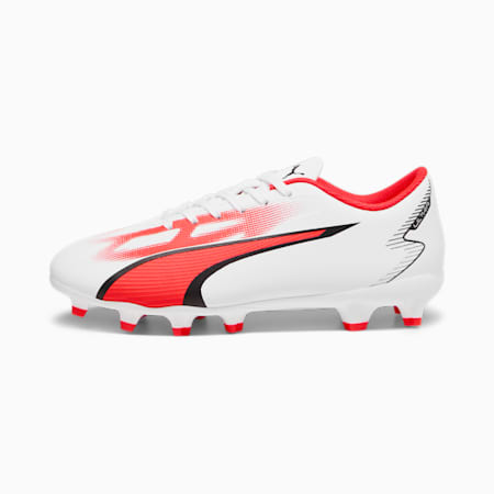 ULTRA PLAY FG/AG Youth Football Boots, PUMA White-PUMA Black-Fire Orchid, small