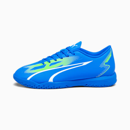 Scarpe da calcio ULTRA PLAY IT da ragazzi, Ultra Blue-PUMA White-Pro Green, small