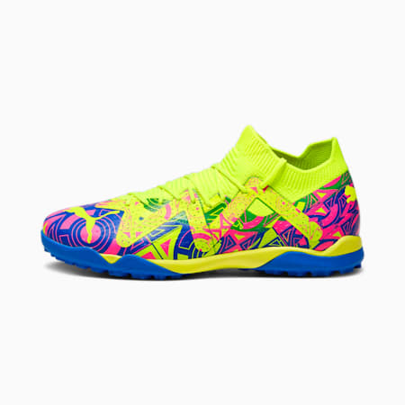 FUTURE MATCH ENERGY TT Fußballschuhe, Ultra Blue-Yellow Alert-Luminous Pink, small