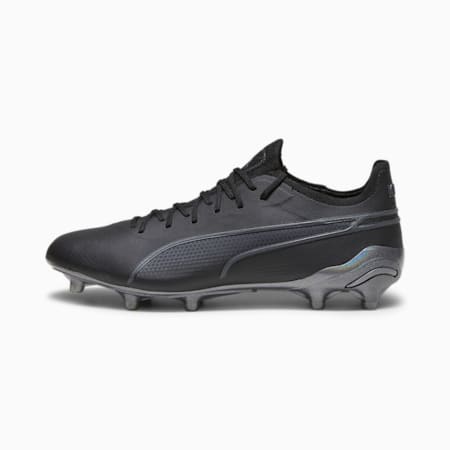 King Ultimate FG/AG Unisex Football Boots, PUMA Black-Asphalt, small-AUS
