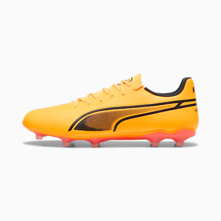 Scarpe da calcio KING PRO FG/AG, Sun Stream-PUMA Black-Sunset Glow, small