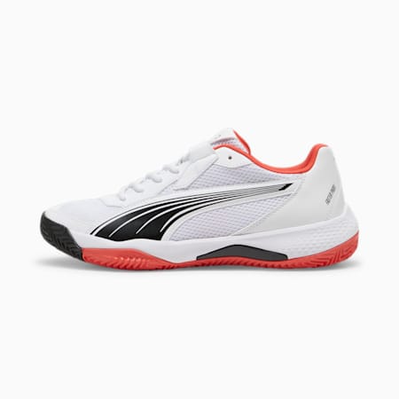 NOVA Court Padel-Schuhe, PUMA White-PUMA Black-Active Red, small