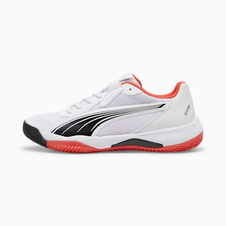 NOVA Court padelschoenen, PUMA White-PUMA Black-Active Red, small