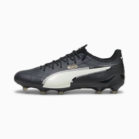 KING ULTIMATE ART OF FOOTBALL FG/AG Football Boots, PUMA Black-Alpine Snow-PUMA Gold-PUMA White, small-AUS