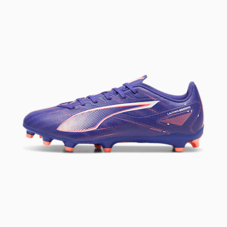 ULTRA 5 PLAY FG/AG Unisex Football Boots, Lapis Lazuli-PUMA White-Sunset Glow, small-AUS