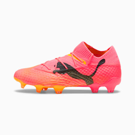 Chaussures de football FUTURE 7 ULTIMATE FG/AG Femme, Sunset Glow-PUMA Black-Sun Stream, small-DFA